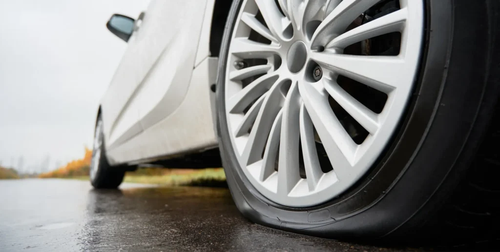 puncture tire